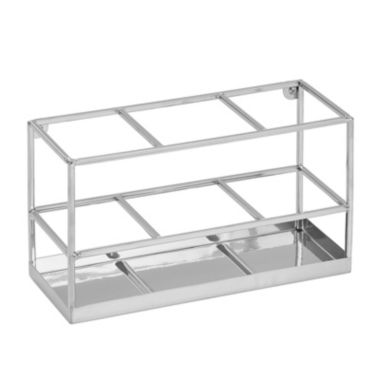 mDesign Steel Wall Mounted Bathroom Hair Care Storage Organizer Basket. View a larger version of this product image.