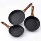 Alternate image 0 for RAINBEAN 3-Piece Aluminum Non-Stick Induction Frying Pan Set