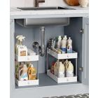 Alternate image 3 for SONGMICS Under Sink Organizers and Storage, 2-Tier Bathroom Organizer Under Sink, Under Cabinet Storage, Kitchen Cabinet Organizers and Storage, 15.7 x 8.7 x 12.2 Inches, White