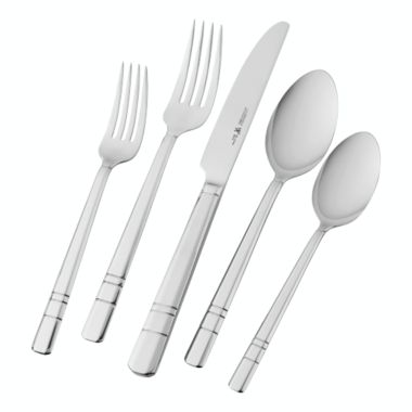 Henckels Madison Square 65-piece Flatware Set,18/10 Stainless Steel, Silver. View a larger version of this product image.