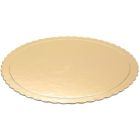 Alternate image 3 for Juvale Gold Foil Round Cake Boards, 10 Inch Scalloped Dessert Base (12 Pack)