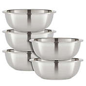 Okuna Outpost 1.5 Qt Stainless Steel Mixing Bowls for Kitchen, Baking, Cooking Prep (5 Piece Set)