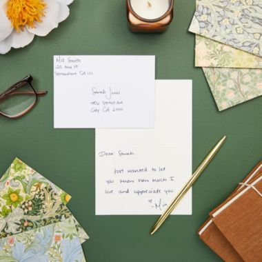 The Gifted Stationery William Morris Stationery Cards and Envelopes Set, All Occasion (5 x 3.5 In, 36 Pack). View a larger version of this product image.