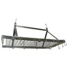 Alternate image 0 for Slickblue Heavy Duty Ceiling Mounted Rectangle Stainless Steel Hanging Pot Rack