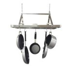 Alternate image 1 for Slickblue Heavy Duty Ceiling Mounted Rectangle Stainless Steel Hanging Pot Rack