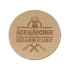 Alternate image 1 for Coaster Set--Beard Care Graphic Leather Coasters, 4-Piece Set - Beard Care