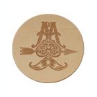 Alternate image 2 for Coaster Set--Beard Care Graphic Leather Coasters, 4-Piece Set - Beard Care