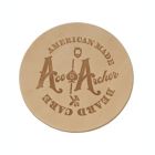 Alternate image 3 for Coaster Set--Beard Care Graphic Leather Coasters, 4-Piece Set - Beard Care