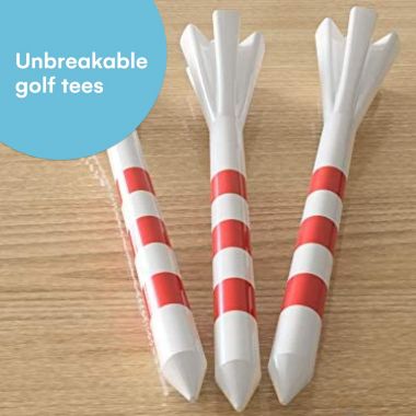 Noa Store 3 1/4" Plastic Golf Tees - 150 Tees In Bulk - White. View a larger version of this product image.