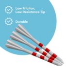 Alternate image 3 for Noa Store 3 1/4" Plastic Golf Tees - 150 Tees In Bulk - White