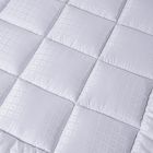 Alternate image 2 for Unikome Grid Jacquard Down Alternative Mattress Topper in White, Full