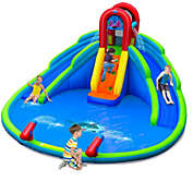Slickblue Inflatable Waterslide Bounce House with Upgraded Handrail without Blower