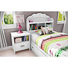 Alternate image 1 for South Shore South Shore Tiara Twin Mates Bed (39&#39;&#39;) With 3 Drawers - Pure White