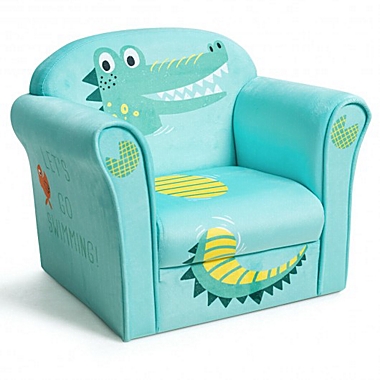 Costway Kids Crocodile Armrest Upholstered Couch. View a larger version of this product image.