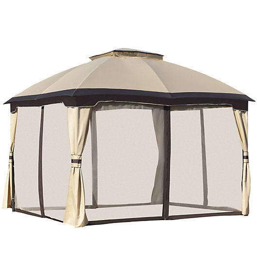 13x10' Outdoor Patio Party Canopy Tent Wedding Gazebo Zipper Curtain Side Walls 