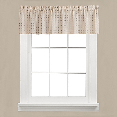 Saturday Knight Ltd Hopscotch Collection High Quality Stylish Versatile And Modern Window Valance - 58x13", Nautral. View a larger version of this product image.