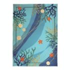 Alternate image 0 for Homefires Floor Decorative Underwater Coral & Starfish 3' X 5' Coastal Beach Hand Hooked Polypropylene Area Rug
