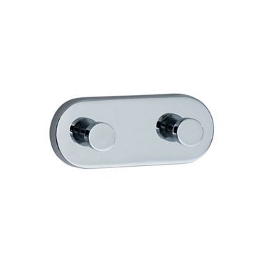 Smedbo Loft Double Towel Hook, Polished Chrome. View a larger version of this product image.