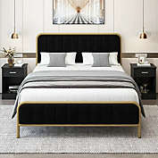 Homfa King Size Bed Frame in Black