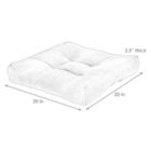 Alternate image 3 for Sunnydaze Indoor/Outdoor Olefin Large Round Tufted Floor Meditation or Chair Cushion - 22" - Brick Red - 2pk