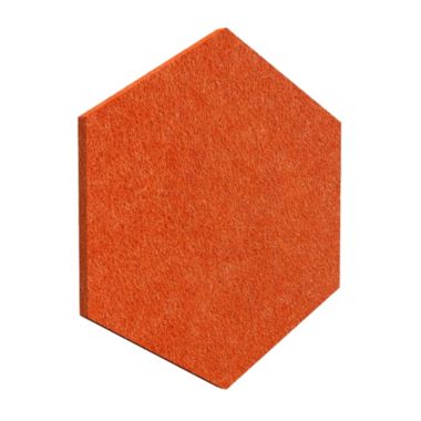 Luxor Reclaim Stick-On Decorative Acoustic Panels - Orange 6-Pack. View a larger version of this product image.