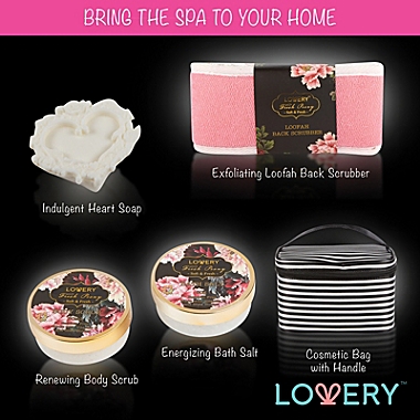 Lovery Home Spa Gift Basket, Luxury 8pc Bath & Body Set. View a larger version of this product image.