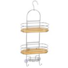Alternate image 0 for ToiletTree Products Steel & Bamboo Hanging Caddy Shower Organizer