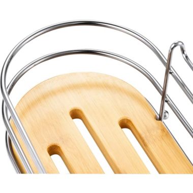 ToiletTree Products Steel & Bamboo Hanging Caddy Shower Organizer. View a larger version of this product image.