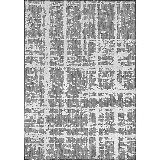 Nuloom Adley Textured Abstract Indoor, Indoor Outdoor Striped Rug 3×5