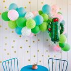 Alternate image 2 for Blue Panda Fiesta Bachelorette and Cinco de Mayo Balloons with String (50 Pieces)