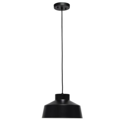 Lalia Home Industrial Barn Pendant, Black