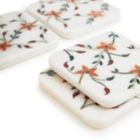 Alternate image 0 for GAURI KOHLI Spring Blossom Marble Coasters, Set of 4