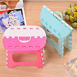 Kitcheniva Plastic Portable Step Stool Home Foldable Chair Folding Stool Camping Chair Seat