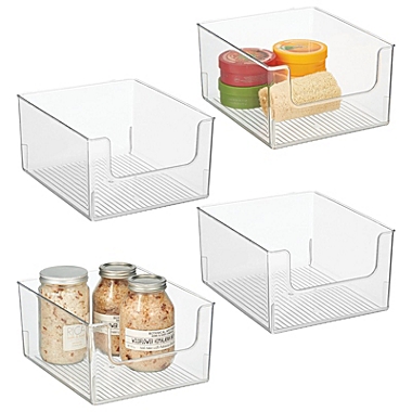 mDesign Plastic Bathroom Storage Organizer Basket Bin - Clear. View a larger version of this product image.