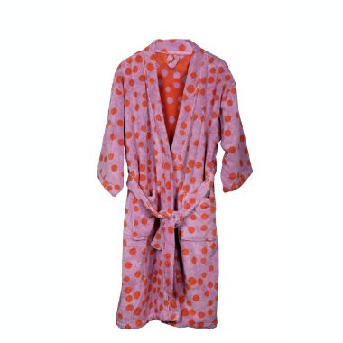 Ninety Six Purple Velour Fabric Bathrobe. View a larger version of this product image.