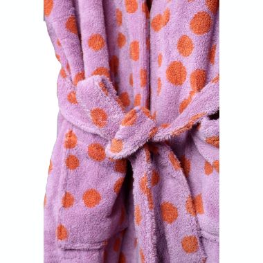 Ninety Six Purple Velour Fabric Bathrobe. View a larger version of this product image.