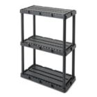 Alternate image 0 for Gracious Living Shelf Knect-A-Shelf Solid Light Duty Storage Unit, Black