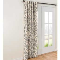 Plow & Hearth Botanical Toile Insulated Double-Lined Patio Panel, 84