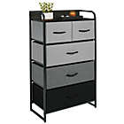 Alternate image 1 for mDesign Tall Dresser Storage Chest, 5 Fabric Drawers