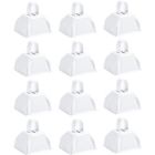 Alternate image 0 for Blue Panda Cow Bell Set - 12-Count Loud Bells with Handles, Cowbells, Noisemaker Call Bells for Football Games, Weddings, Classroom Use, White- 3 x 2.8 x 2.49 inches