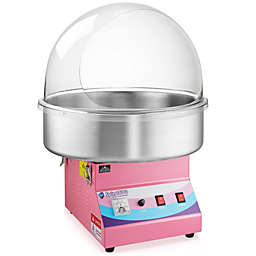 Olde Midway Commercial Quality Cotton Candy Machine and Electric Candy Floss Maker with Bubble Shield