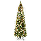 Alternate image 0 for Best Choice Products 6ft Pre-Decorated Pre-Lit Pencil Christmas Tree