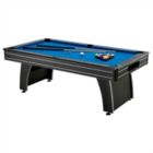 Alternate image 1 for Slickblue 7 Ft Blue Top Pool Table with 2 Cues and Billiard Balls
