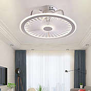Stock Preferred 50cm 3-Speed Acrylic Ceiling Fan Light w/ Remote White