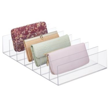mDesign Plastic Divided Purse Storage Organizer for Closets. View a larger version of this product image.