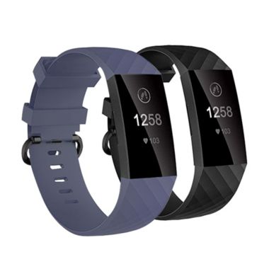 Insten 2 Pack Silicone Watch Band Compatible with Fitbit Charge 3, Charge 3 SE, Charge 4, and 4 SE, Fitness Tracker Bands for Men and Women (Black+Gray) | Bed Bath & Beyond