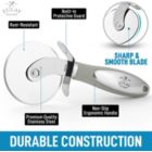 Alternate image 2 for Zulay Kitchen Pizza Cutter Wheel With Non Slip Ergonomic Handle