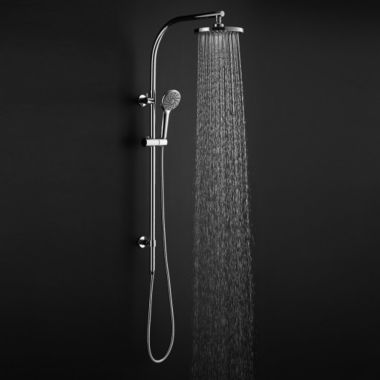 Slickblue Chrome Brass Rainfall Shower Panel Wall Mounted Combo Set System. View a larger version of this product image.