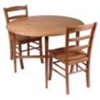 Alternate image 0 for Hannah 3-Pc Drop Leaf Table with Ladder-back Chairs, Light Oak