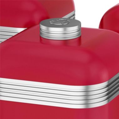 Swan Retro Set of 3 Canisters Red. View a larger version of this product image.